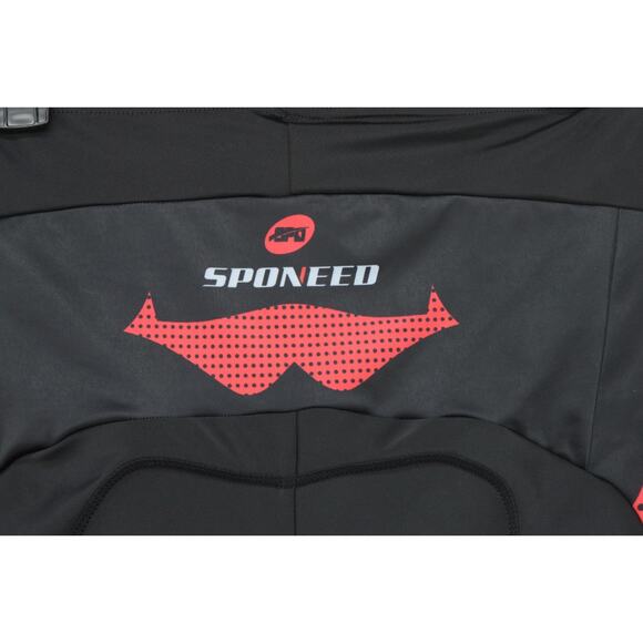 Sponeed Cycling Shorts Men's Large Black Red Padded Bicycle Riding Bike Racing - Picture 3 of 12